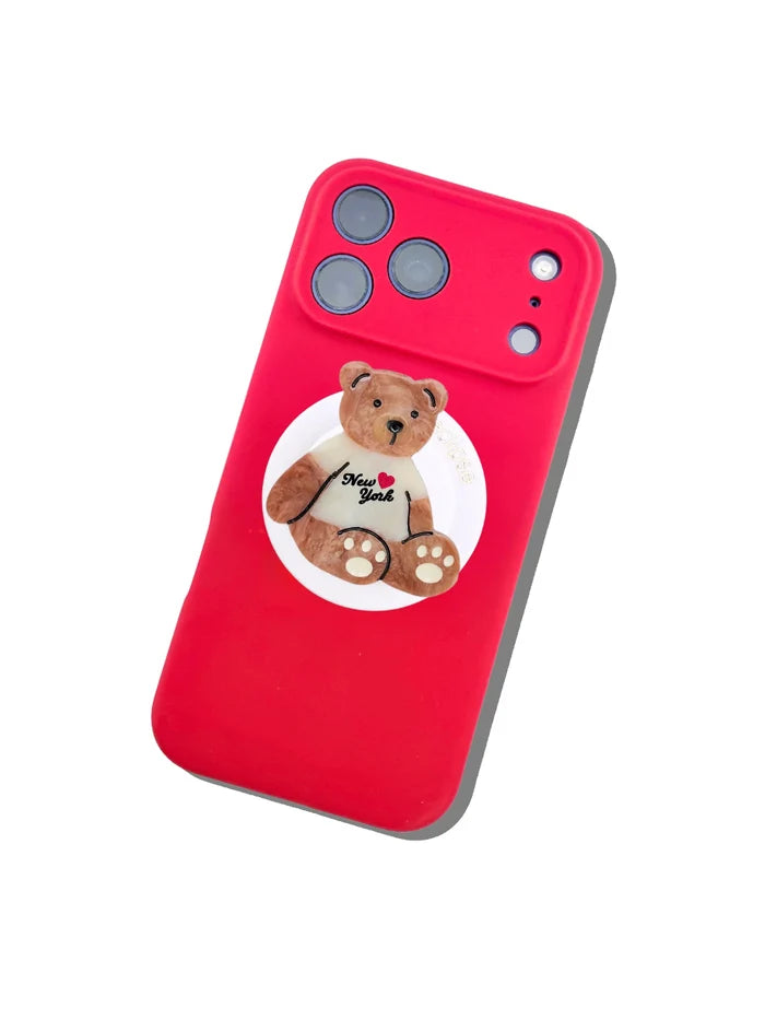 Hand-painted New York Teddy GripCharm
