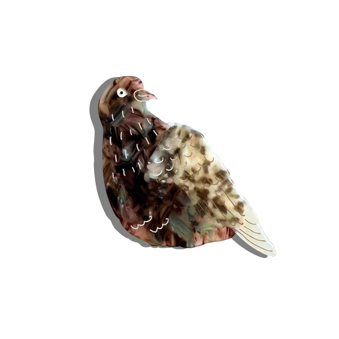 Hand-painted Pigeon Claw Hair Clip - The New York Public Library Shop