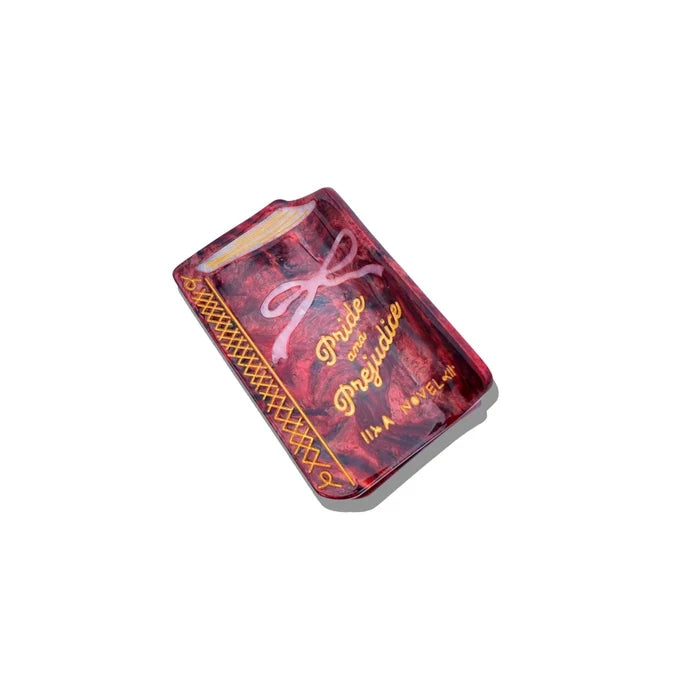 Hand-Painted Pride & Prejudice Claw Hair Clip - The New York Public Library Shop