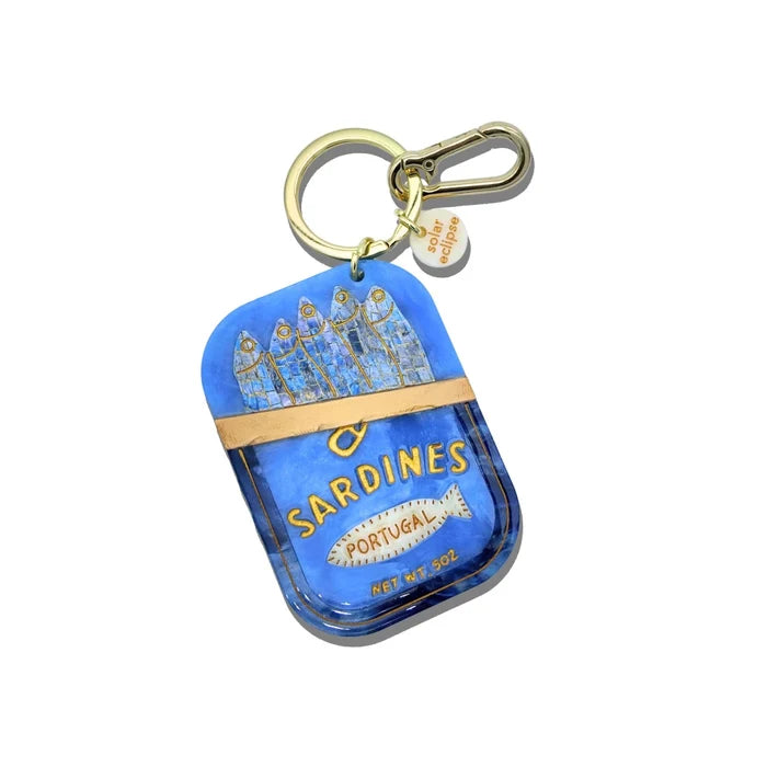 Hand-painted Sardines Bag Charm + Keychain - The New York Public Library Shop