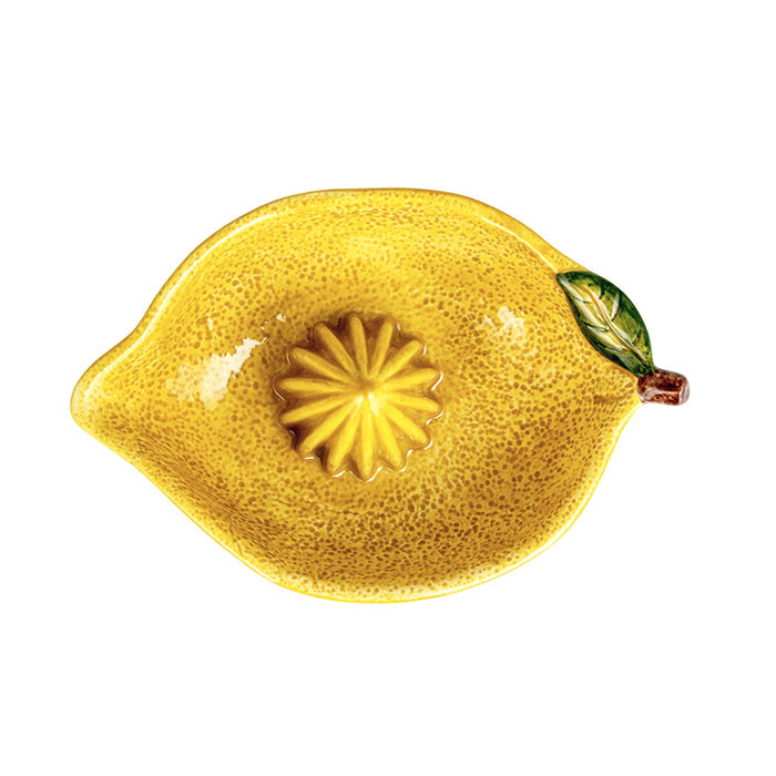 Hand-Painted Stoneware Lemon Shaped Juicer - The New York Public Library Shop