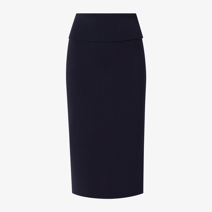 packshot image of the harlem skirt in navy
