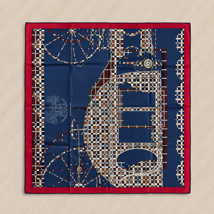 Hermes "Balade Ecossaise" Silk Carre 90 Scarf