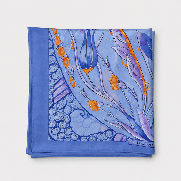 Hermes Ceramique Ottomane Silk Chiffon Scarf