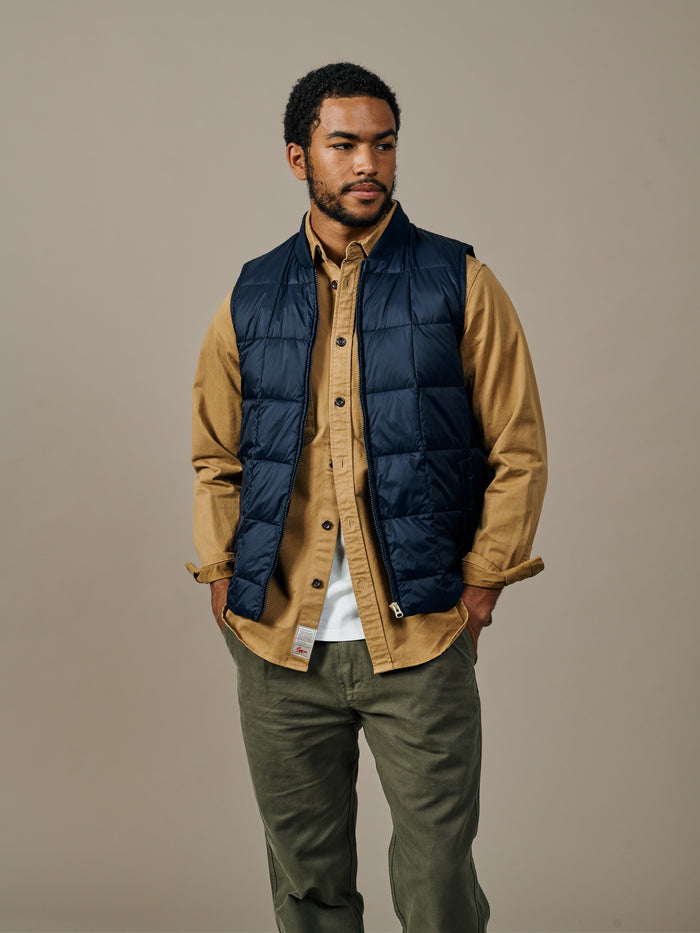 Aubin Navy Herriot Down Gilet | Gilet