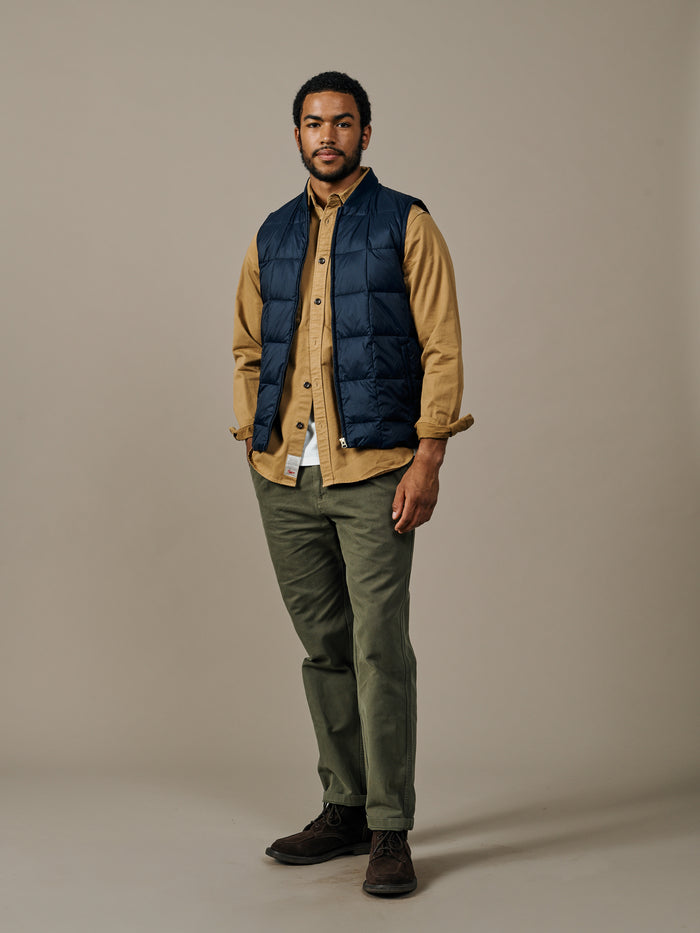 Aubin Navy Herriot Down Gilet | Gilet