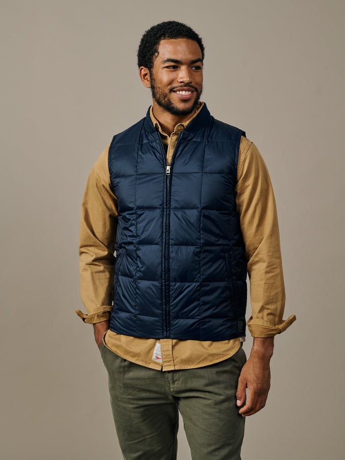 Aubin Navy Herriot Down Gilet | Gilet