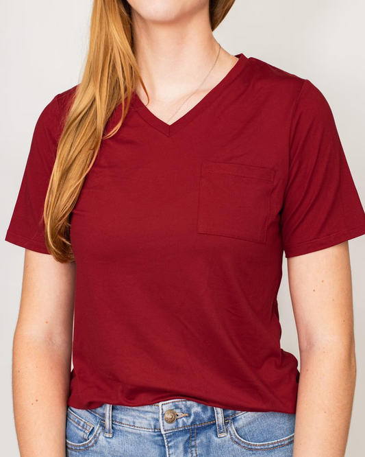 Highlands V-neck Pocket Tee