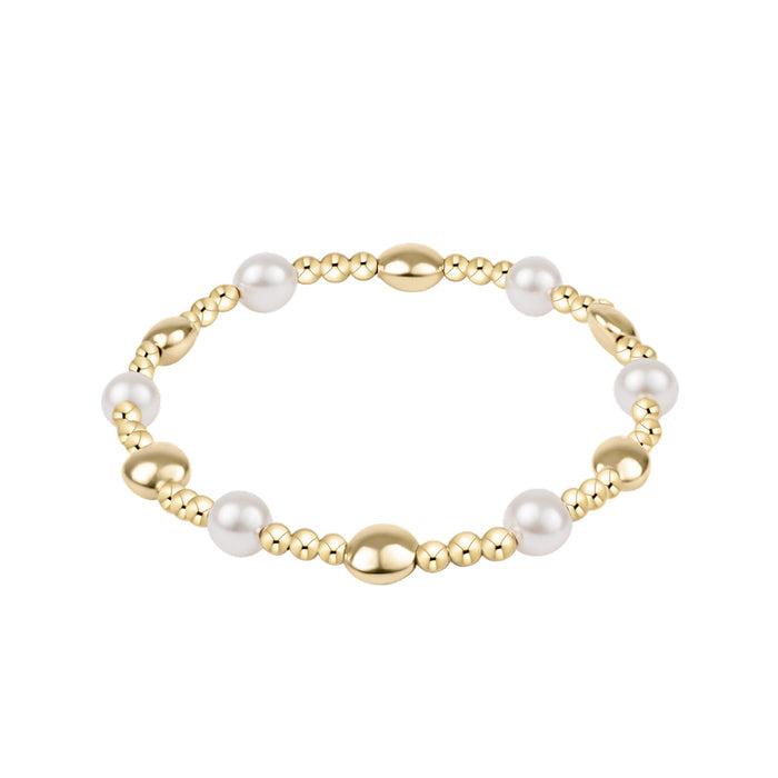 Honesty Sincerity Pearl Stackable Bracelet