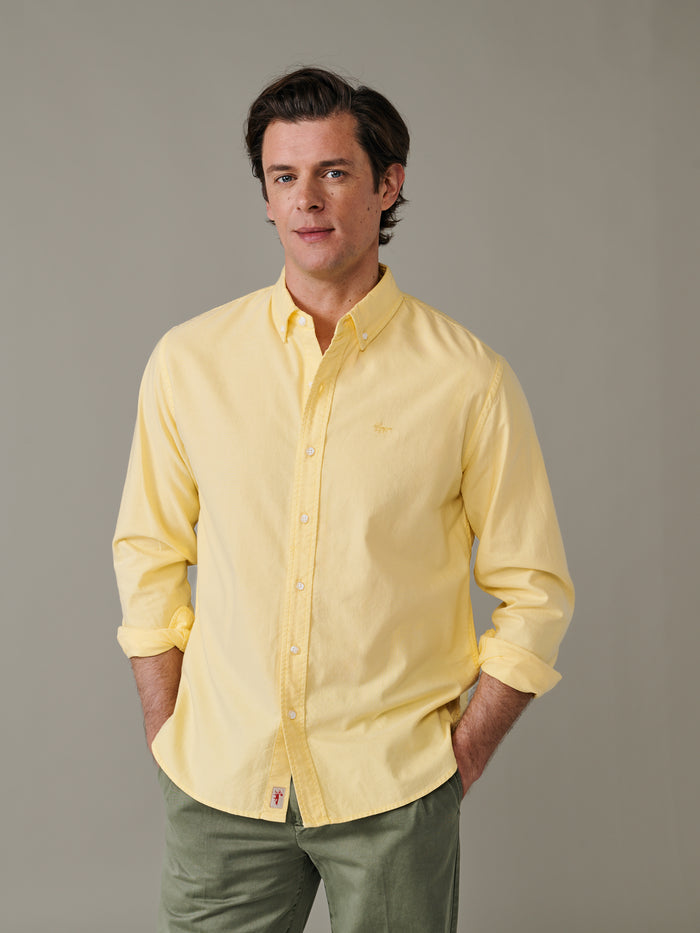Aubin Lemon Horkstow Lightweight Relaxed Oxford Shirt | Oxford Shirt
