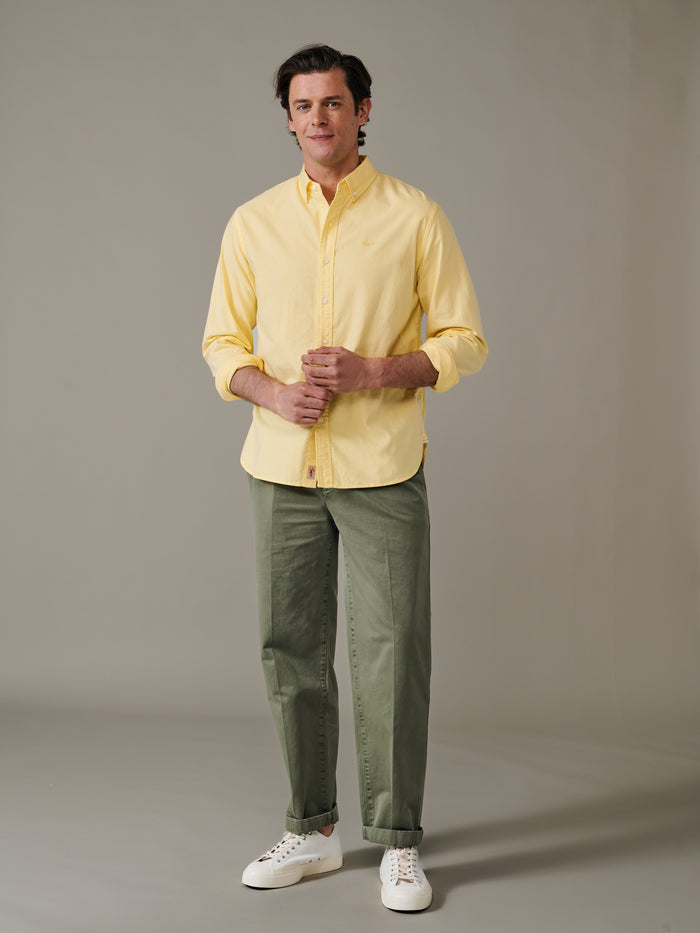 Aubin Lemon Horkstow Lightweight Relaxed Oxford Shirt | Oxford Shirt