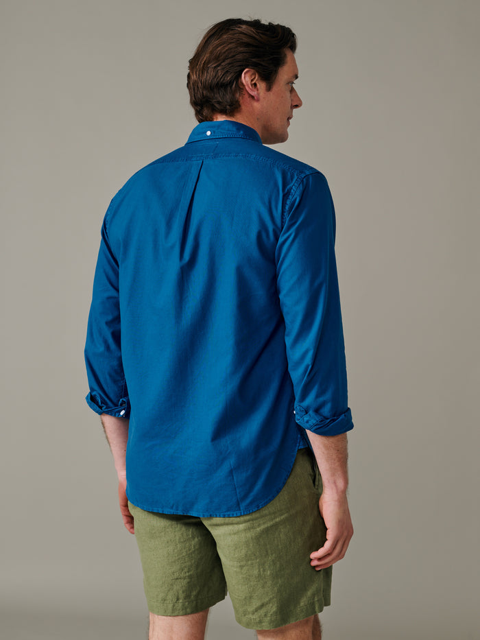 Aubin Bright Blue Horkstow Lightweight Relaxed Oxford Shirt | Oxford Shirt