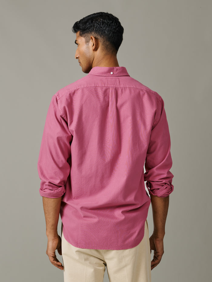 Aubin Fushia Horkstow Lightweight Relaxed Oxford Shirt | Oxford Shirt