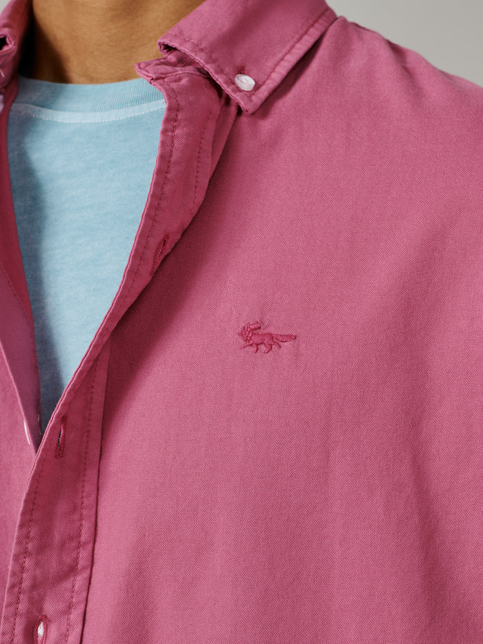 Aubin Fushia Horkstow Lightweight Relaxed Oxford Shirt | Oxford Shirt