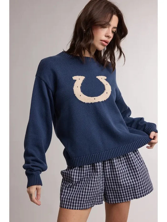 Horseshoe Graphic Sweater