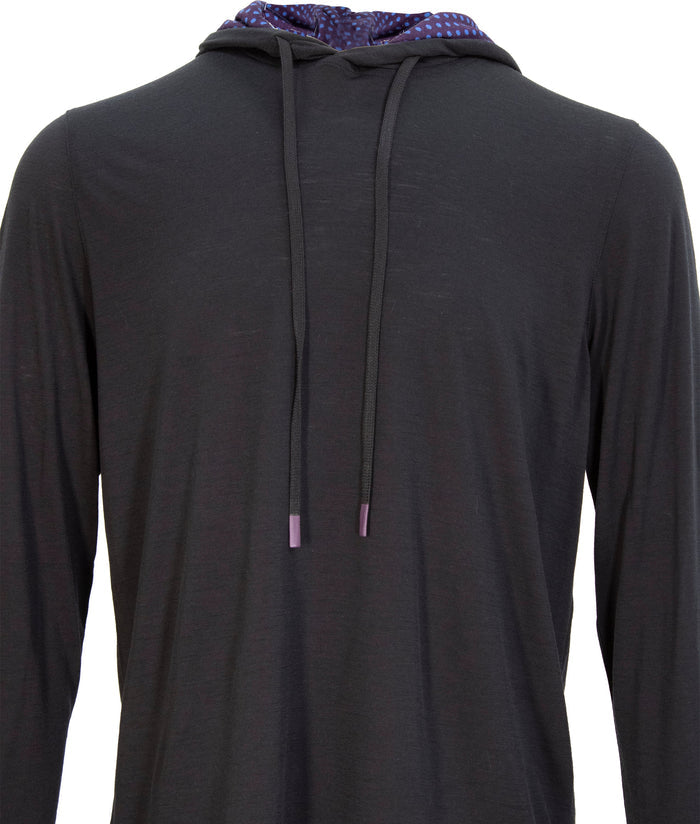 HUGO HOODIE IN BLACK