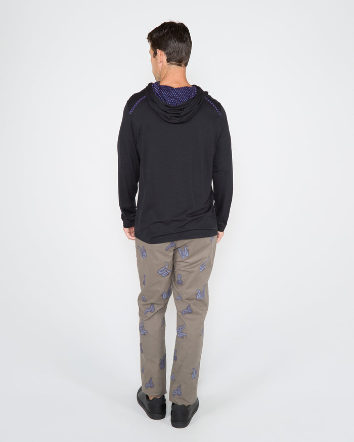 HUGO HOODIE IN BLACK