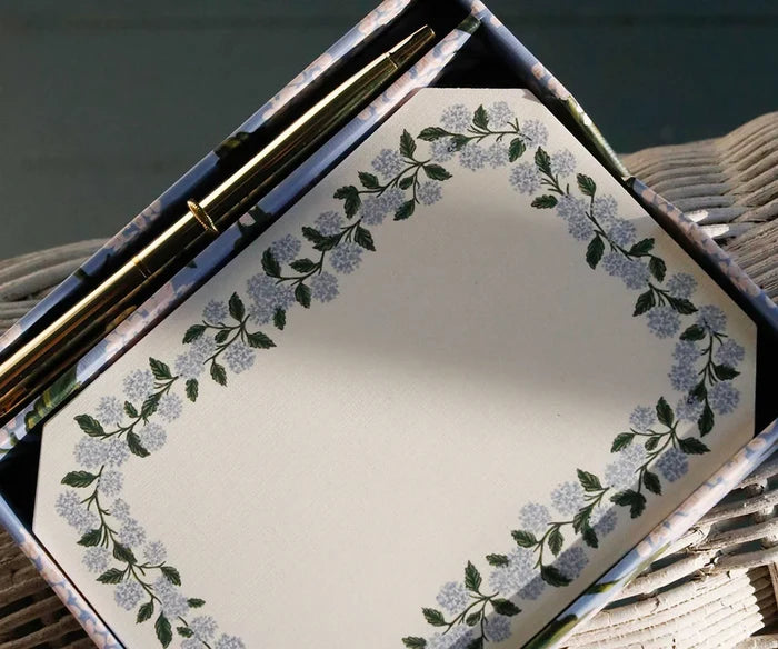 Hydrangea Note Writing Set - The New York Public Library Shop