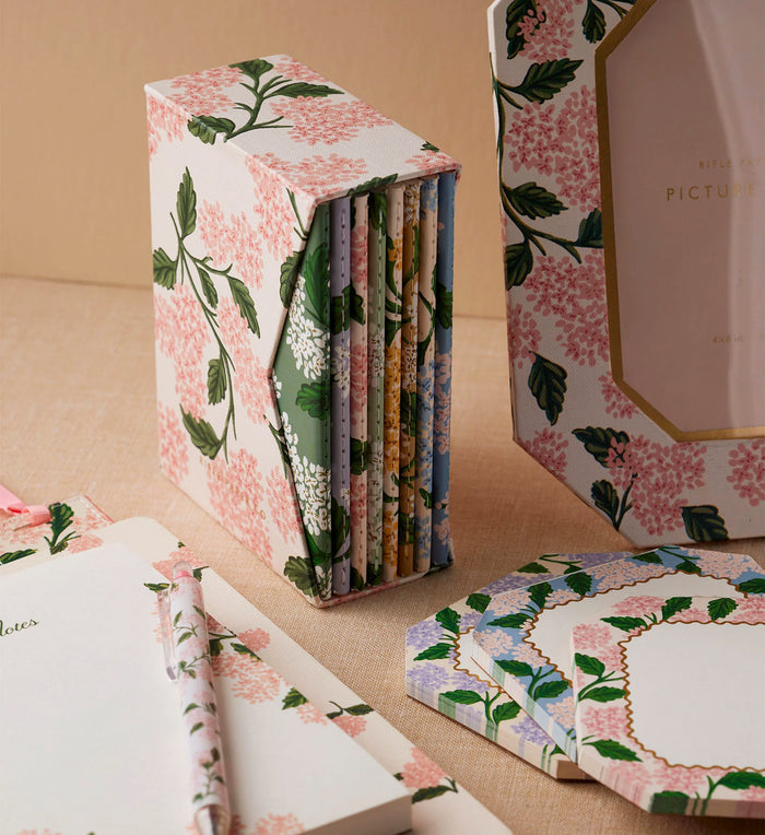 Hydrangea Pocket Notebook Boxed Set