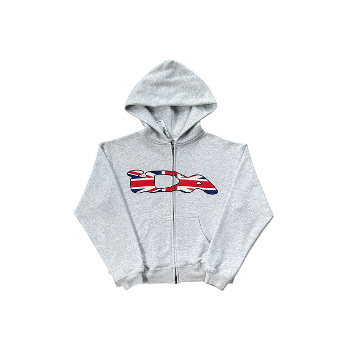IDA UK Zip Hoodie Grey