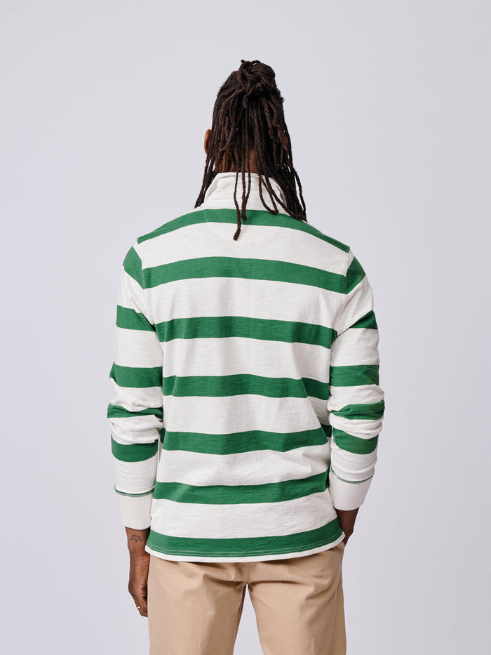 Aubin Green/Ecru Irnham Rugby Shirt | Rugby Shirts