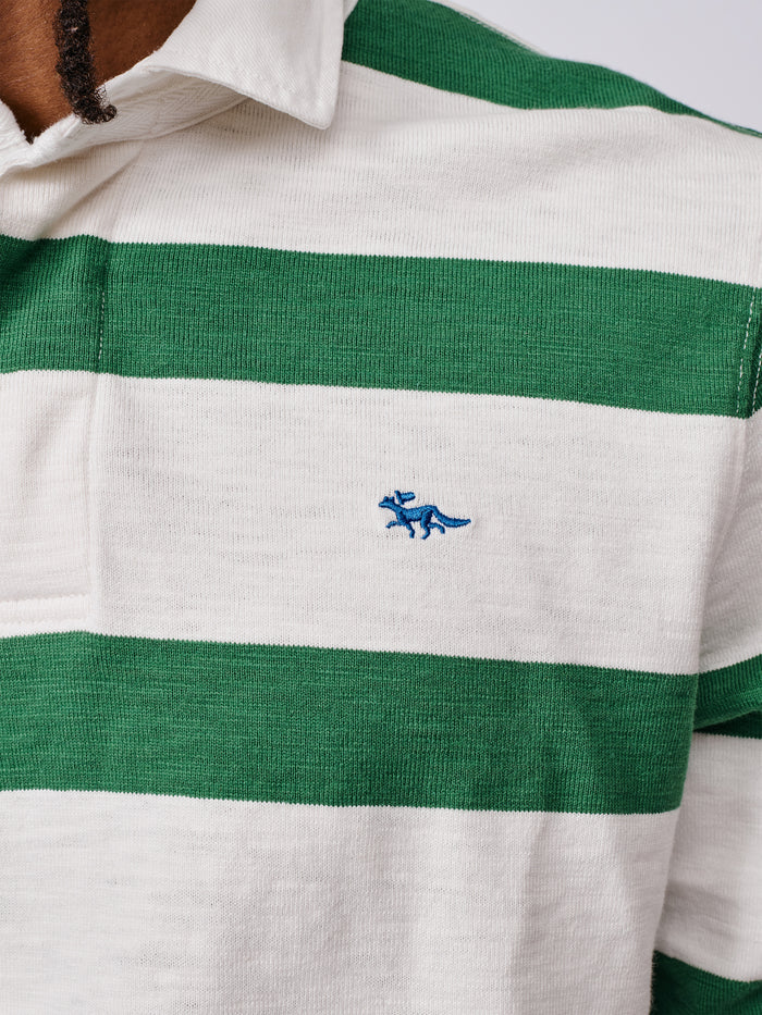Aubin Green/Ecru Irnham Rugby Shirt | Rugby Shirts