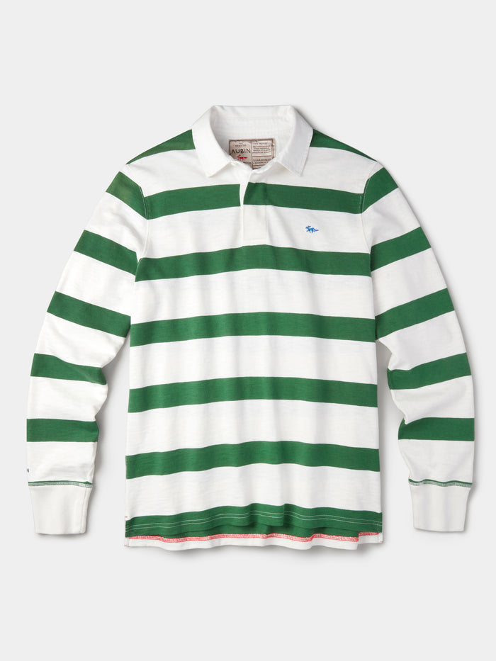 Aubin Green/Ecru Irnham Rugby Shirt | Rugby Shirts