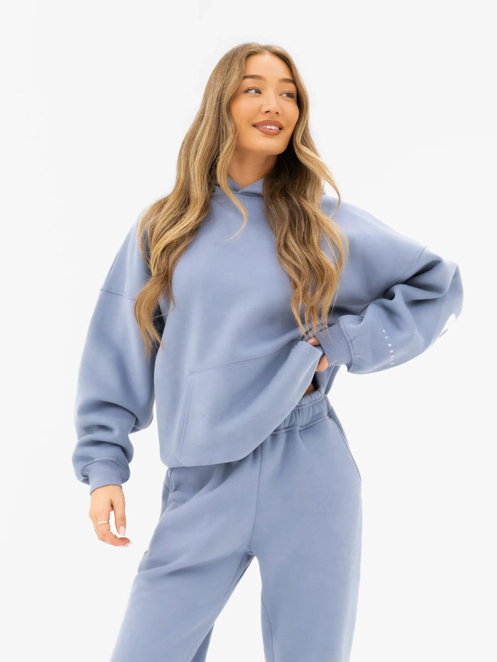 Isabel Cuffed Sweatpants - Granite Blue