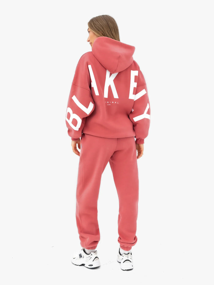 Isabel Cuffed Sweatpants - Sunrise Coral