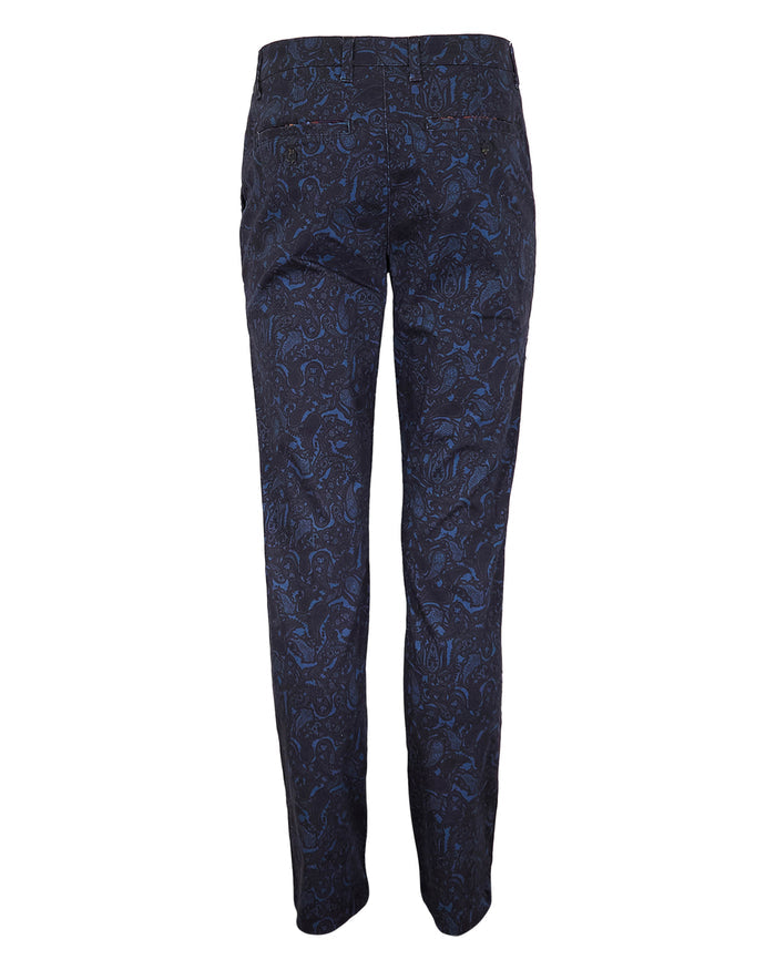 JACK MADRID PAISLEY PANT - NAVY