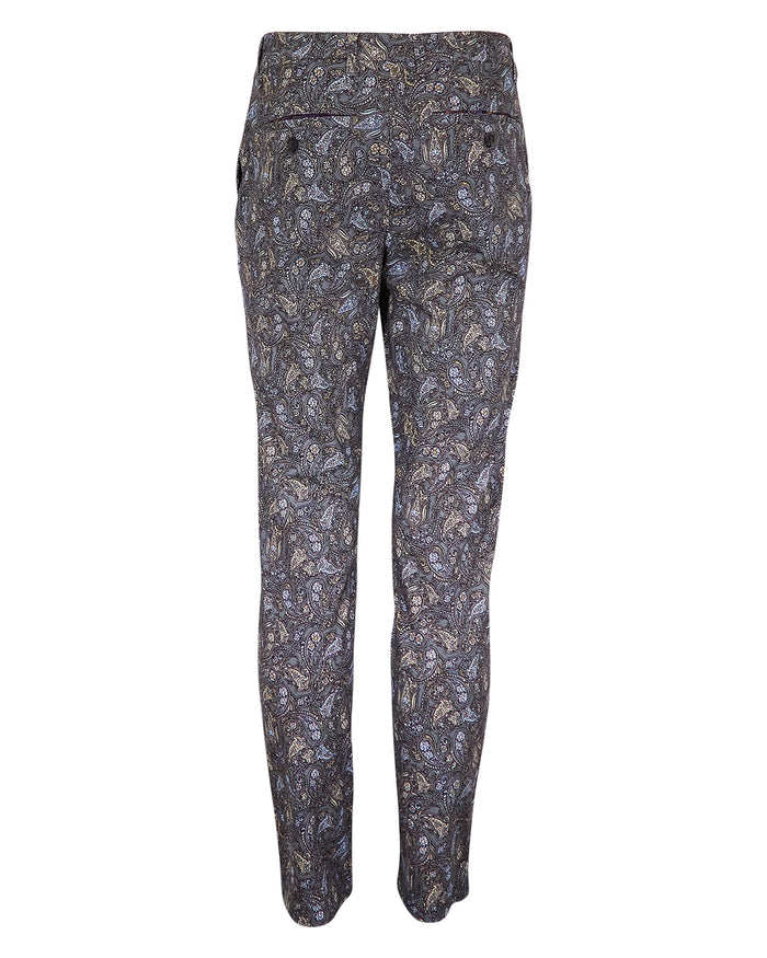 JACK MADRID PAISLEY PANT - SMOKE
