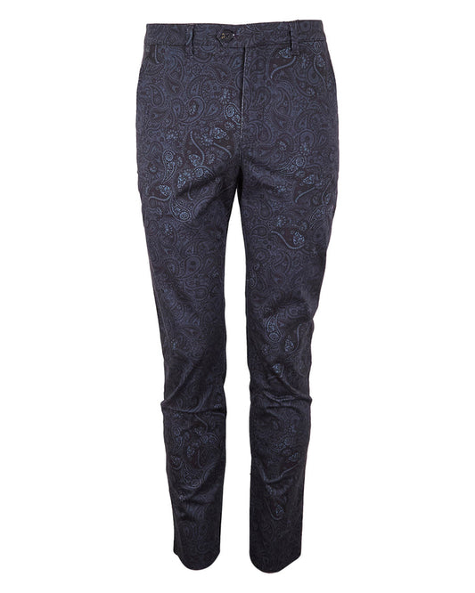 JACK MONTGAT PAISLEY PANT - BLACK