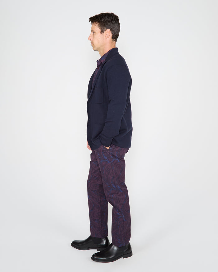 JACOB SWEATER JACKET - NAVY