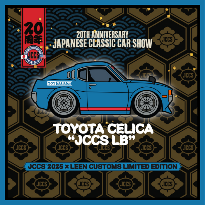 JCCS® 2025  x Leen Customs Exclusive Pins - 20th Anniversary, Celica, RX-7, Honda Z600 !!