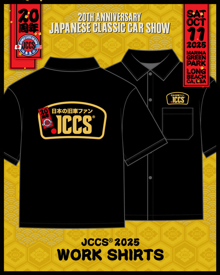 JCCS® 20th Anniversary NEW Work Shirts> "Japanese Kyusha Fan" Dickies® Mens Work Shirts