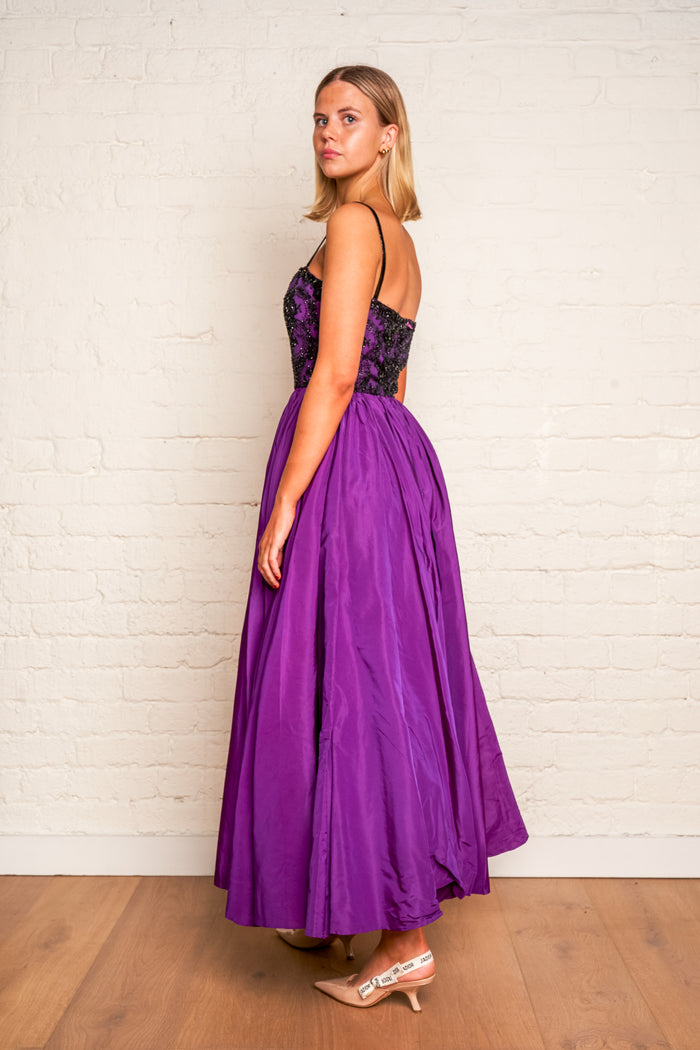 Jean-Louis Scherrer Paris Purple Couture Gown image 4