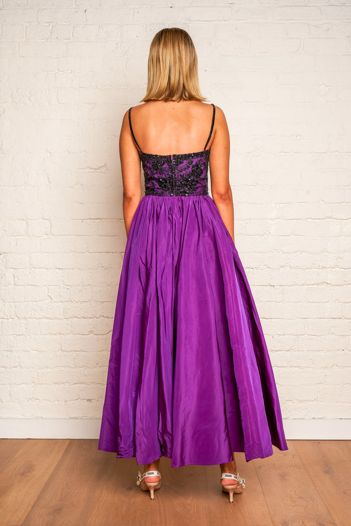 Jean-Louis Scherrer Paris Purple Couture Gown image 5