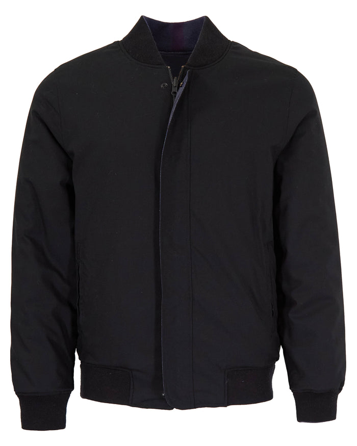 JENKIN REVERSIBLE BLOUSON JACKET - BLACK
