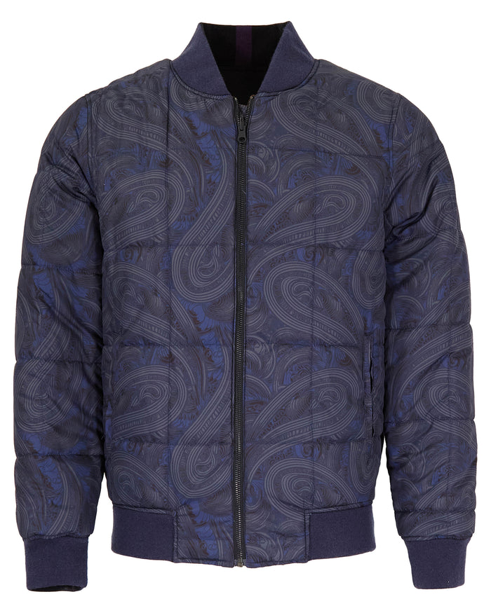 JENKIN REVERSIBLE BLOUSON JACKET - BLACK