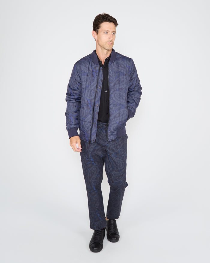 JENKIN REVERSIBLE BLOUSON JACKET - BLACK