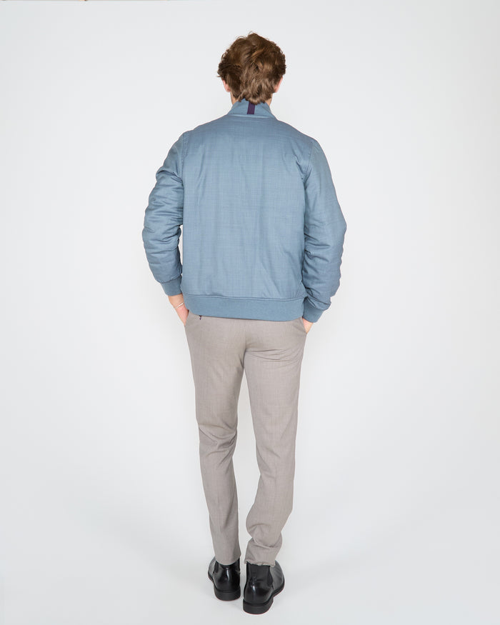 JENKIN REVERSIBLE BLOUSON JACKET - SLATE