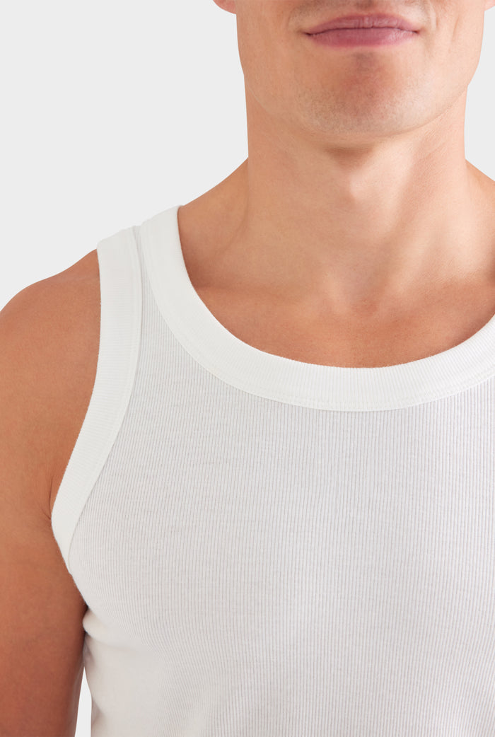 Jersey Rib Tank - Off White
