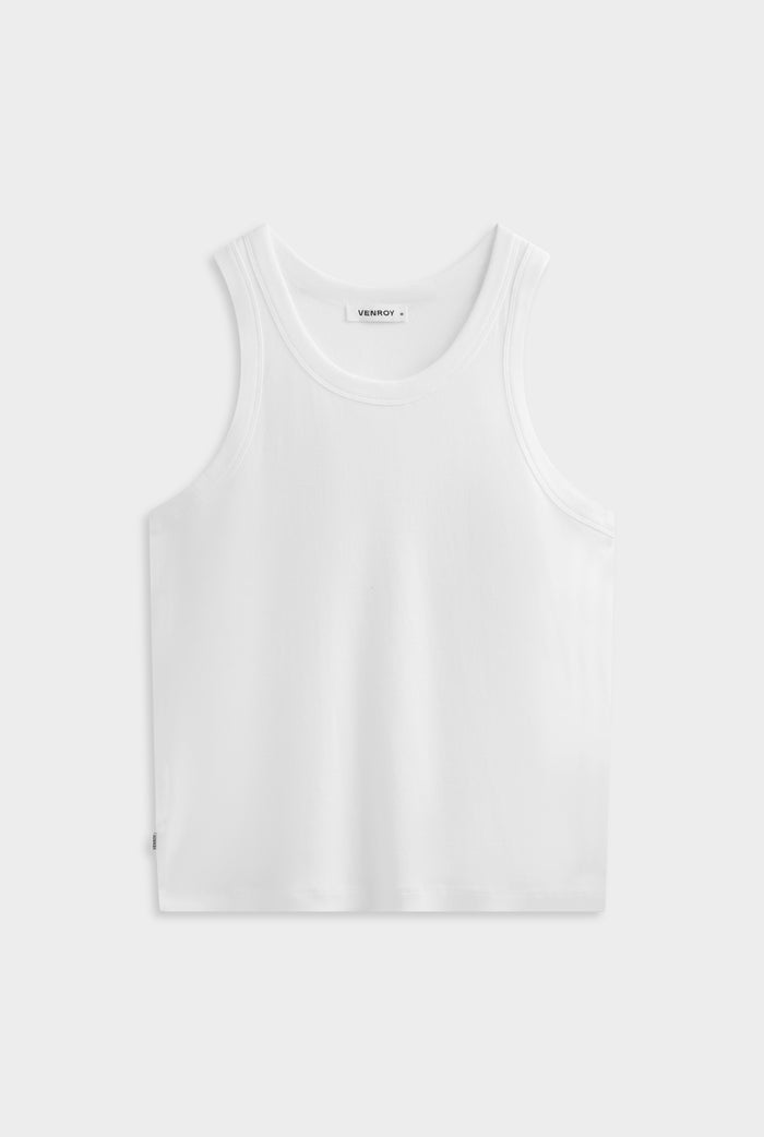 Jersey Rib Tank - Off White