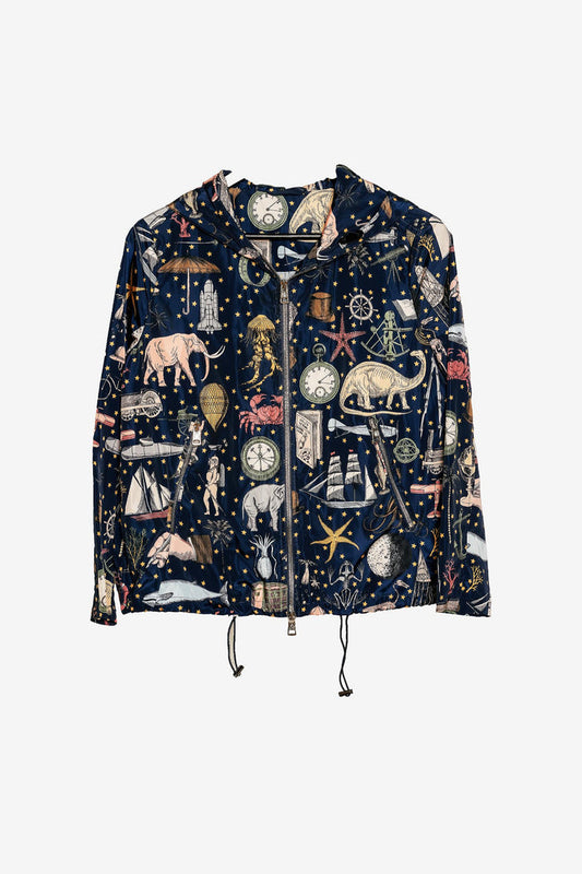 Jules Verne Astro Print Windbreaker image 0