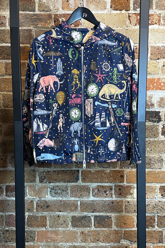 Jules Verne Astro Print Windbreaker image 1