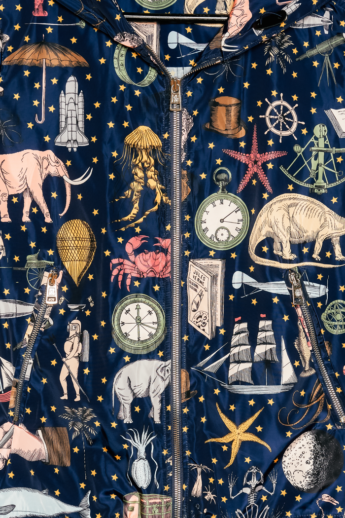 Jules Verne Astro Print Windbreaker image 3