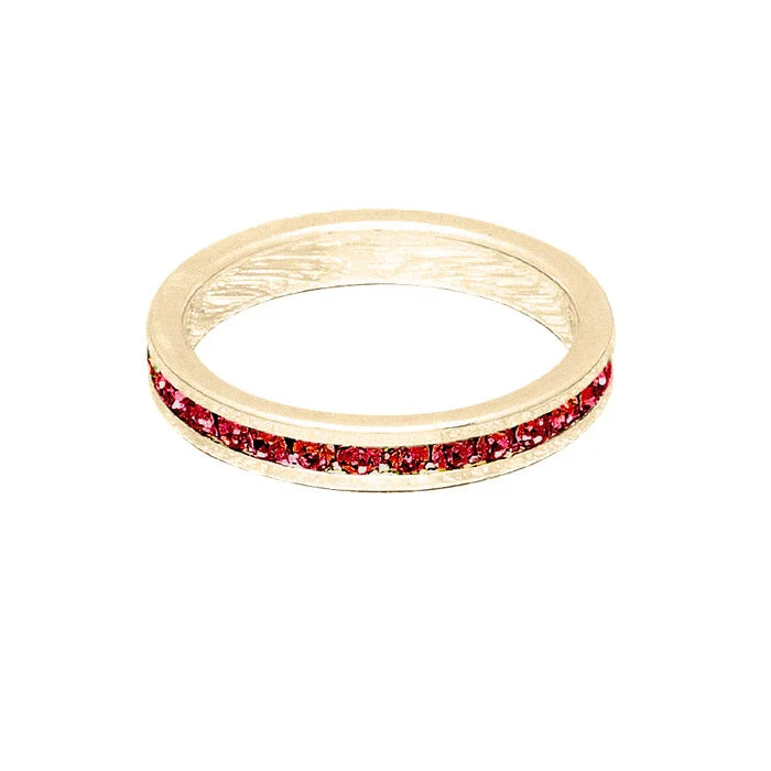 July (Ruby) Yellow Gold Ring | Size 7