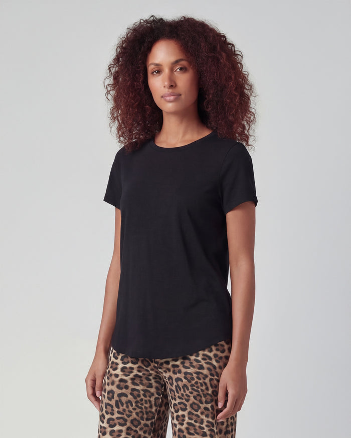 KATHERINE BLACK WOMENS CAP SLEEVE TOP