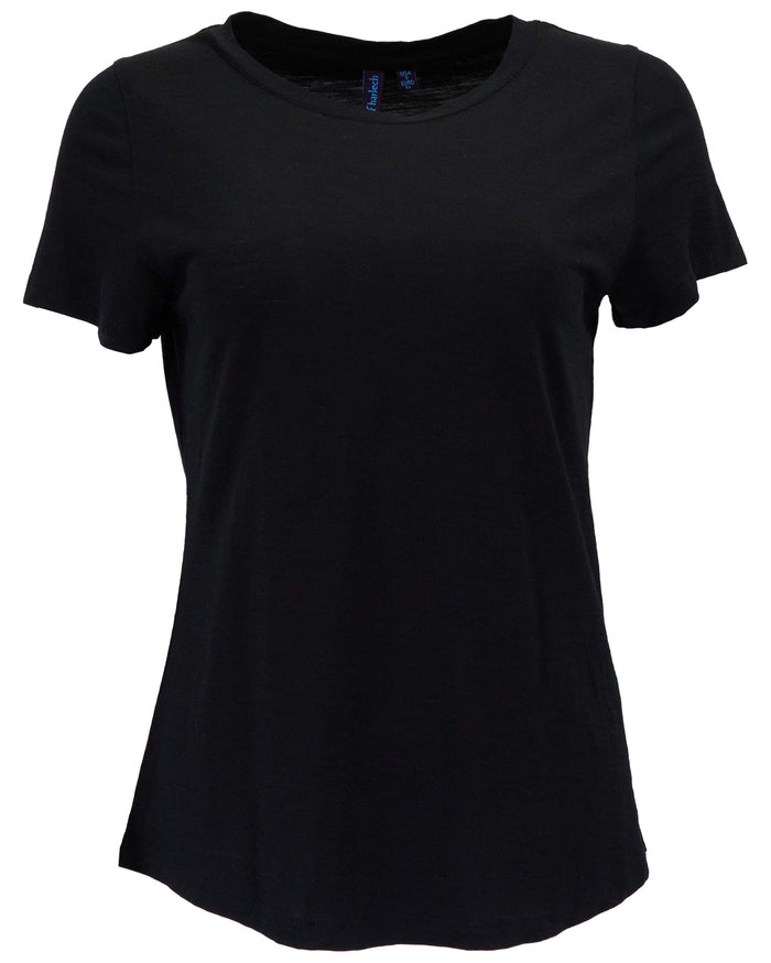 KATHERINE BLACK WOMENS CAP SLEEVE TOP