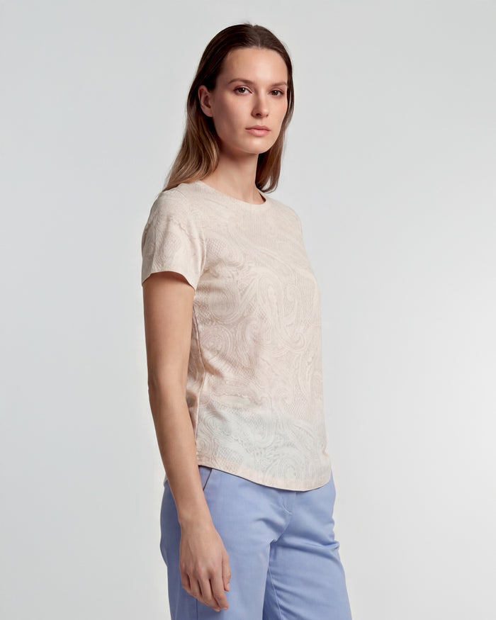 KATHERINE CROCHET IVORY WOMENS CAP SLEEVE TOP
